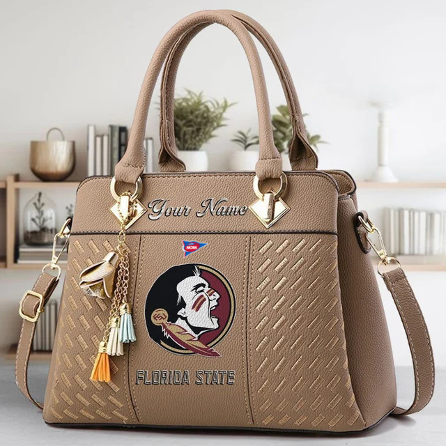 Limited Edition – Customized NCAA Florida State Seminoles Zip Handbag Multicolor - Image 3