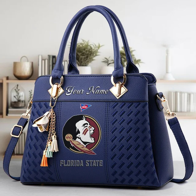 Limited Edition – Customized NCAA Florida State Seminoles Zip Handbag Multicolor - Image 2