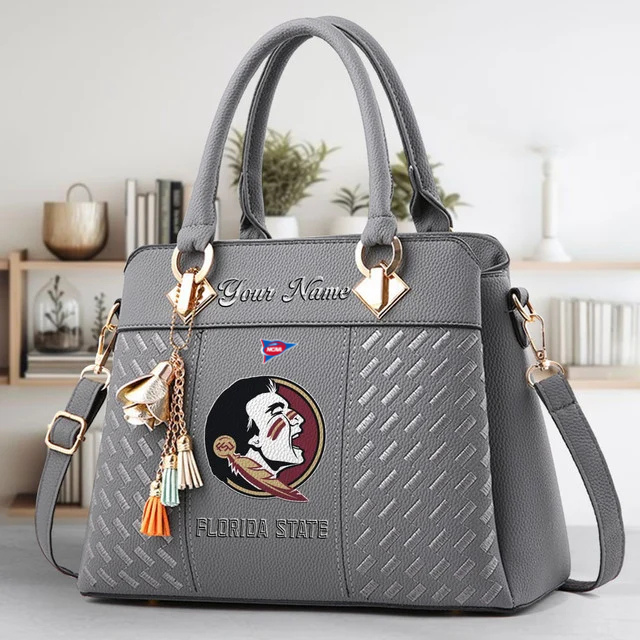 Limited Edition – Customized NCAA Florida State Seminoles Zip Handbag Multicolor - Image 4