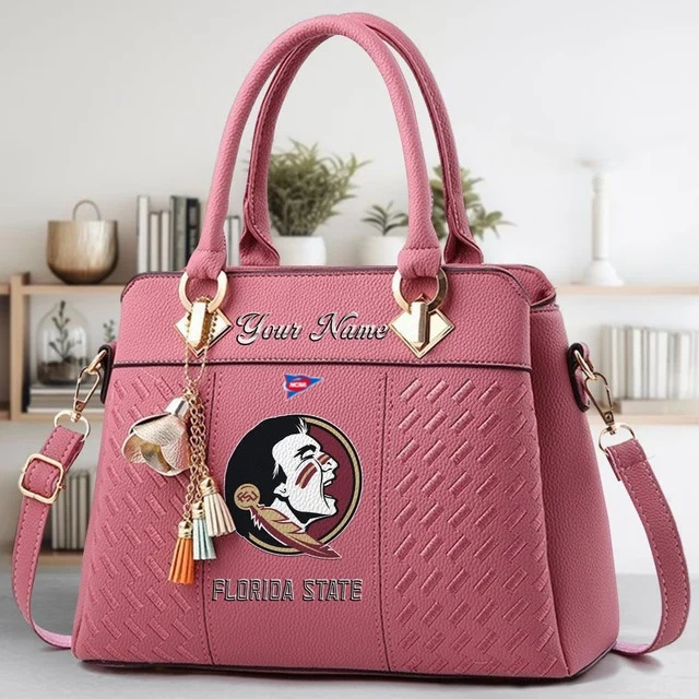 Limited Edition – Customized NCAA Florida State Seminoles Zip Handbag Multicolor - Image 5