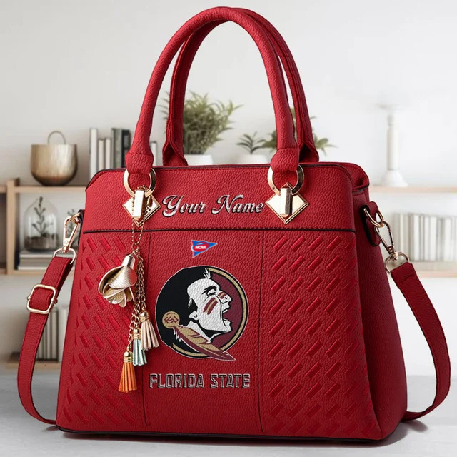 Limited Edition – Customized NCAA Florida State Seminoles Zip Handbag Multicolor - Image 6