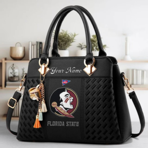 Limited Edition – Customized NCAA Florida State Seminoles Zip Handbag Multicolor