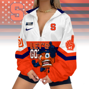 Limited Edition – Customized NCAA Syracuse Orange V-Neck Zipper Sweatshirt Jacket