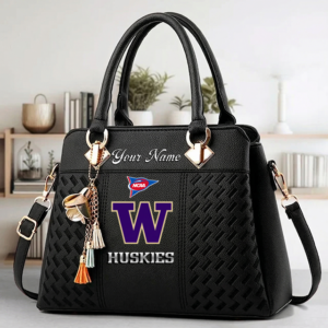 Limited Edition – Customized NCAA Washington Huskies Zip Handbag Multicolor