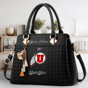Limited Edition – Customized NCAA Utah Utes Zip Handbag Multicolor