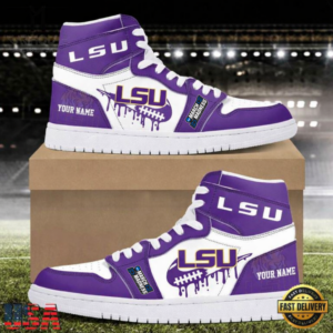Limited Edition – Customized NCAA Lsu Tigers Air Jordan 1 Shoes