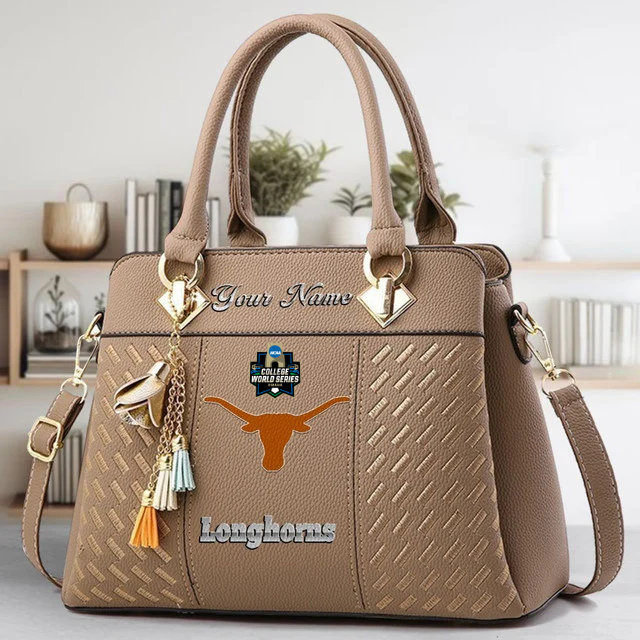 Limited Edition – Customized NCAA Texas Longhorns Zip Handbag Multicolor - Image 3