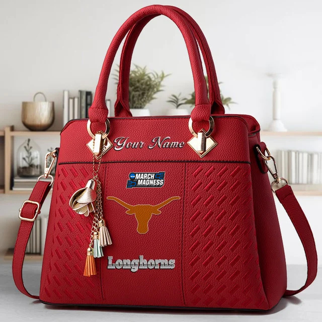 Limited Edition – Customized NCAA Texas Longhorns Zip Handbag Multicolor - Image 6
