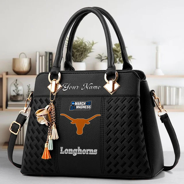 Limited Edition – Customized NCAA Texas Longhorns Zip Handbag Multicolor