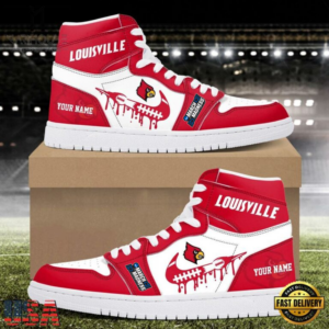 Limited Edition – Customized NCAA Louisville Cardinals Air Jordan 1 Shoes