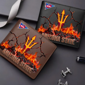 Limited Edition – Customized NCAA Arizona State Sun Devils Leather Wallet