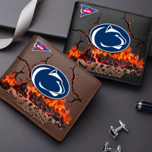 Limited Edition – Customized NCAA Penn State Nittany Lions Leather Wallet