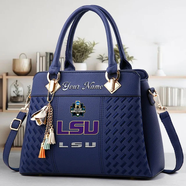 Limited Edition – Customized NCAA Lsu Tigers Zip Handbag Multicolor - Image 2