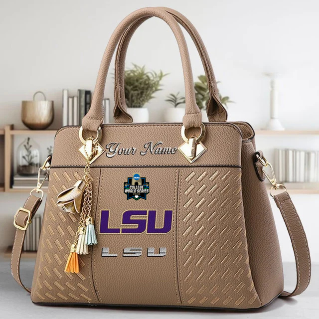 Limited Edition – Customized NCAA Lsu Tigers Zip Handbag Multicolor - Image 3