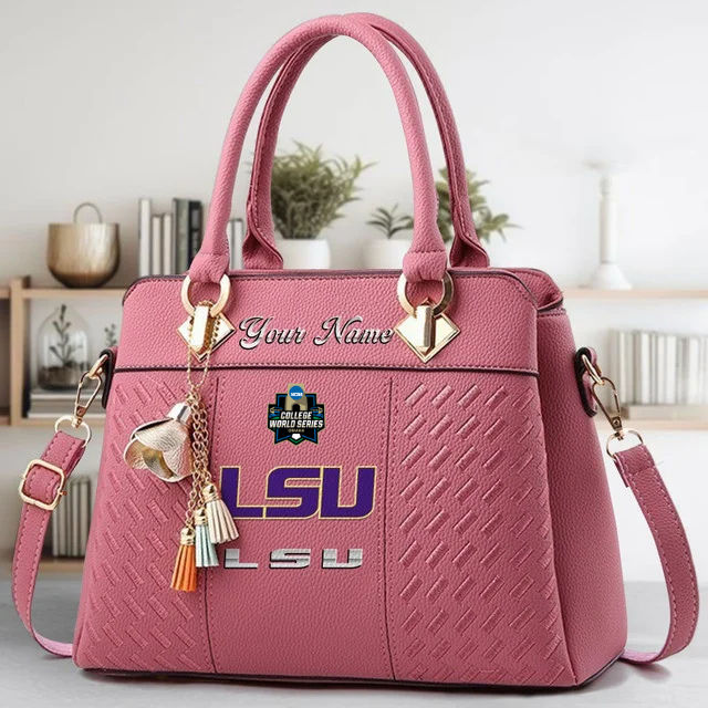 Limited Edition – Customized NCAA Lsu Tigers Zip Handbag Multicolor - Image 5