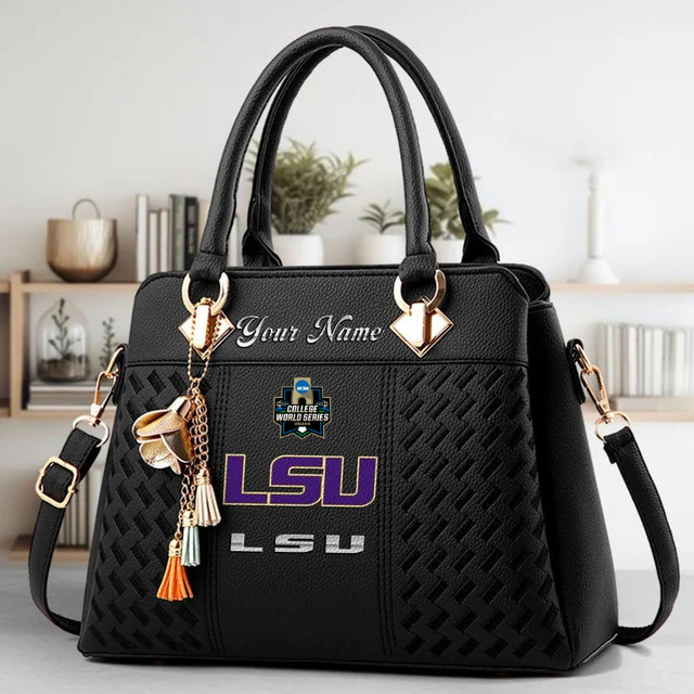 Limited Edition – Customized NCAA Lsu Tigers Zip Handbag Multicolor