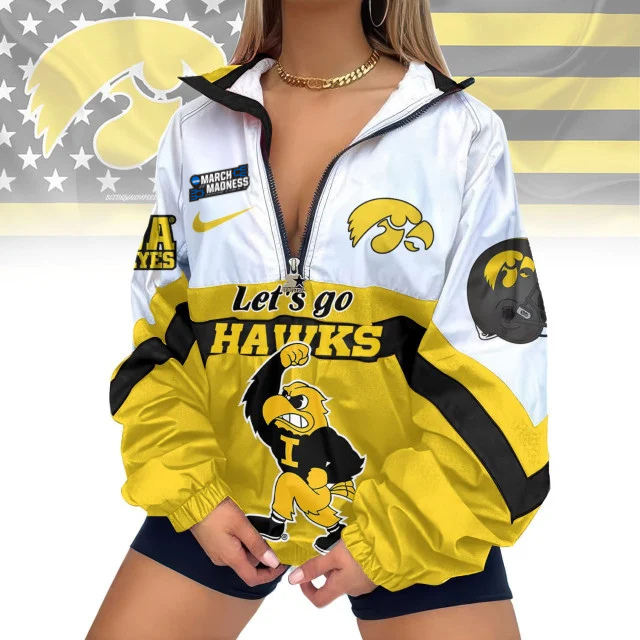 Limited Edition – Customized NCAA Iowa Hawkeyes V-Neck Zipper Sweatshirt Jacket
