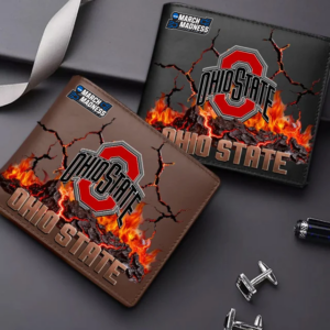 Limited Edition – Customized NCAA Ohio State Buckeyes Leather Wallet