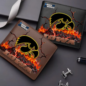 Limited Edition – Customized NCAA Iowa Hawkeyes Leather Wallet