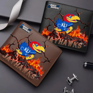 Limited Edition – Customized NCAA Kansas Jayhawks Leather Wallet