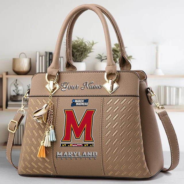 Limited Edition – Customized NCAA Maryland Terrapins Zip Handbag Multicolor - Image 3