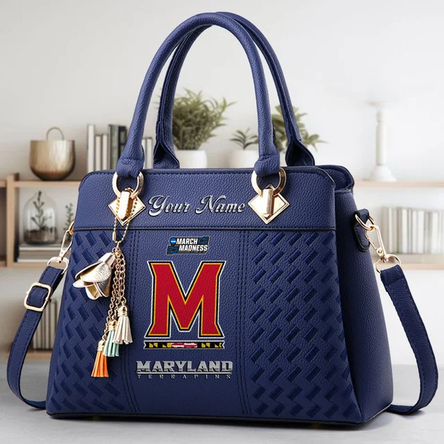 Limited Edition – Customized NCAA Maryland Terrapins Zip Handbag Multicolor - Image 2