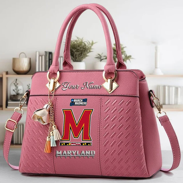 Limited Edition – Customized NCAA Maryland Terrapins Zip Handbag Multicolor - Image 5