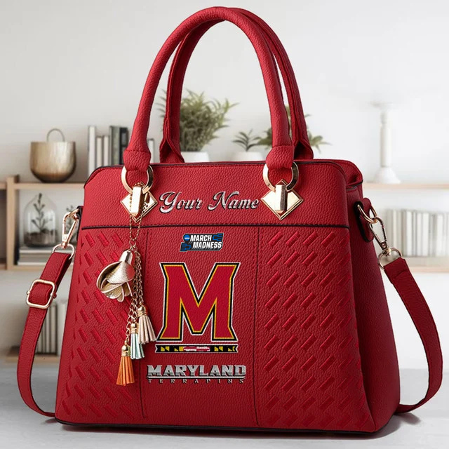 Limited Edition – Customized NCAA Maryland Terrapins Zip Handbag Multicolor - Image 6
