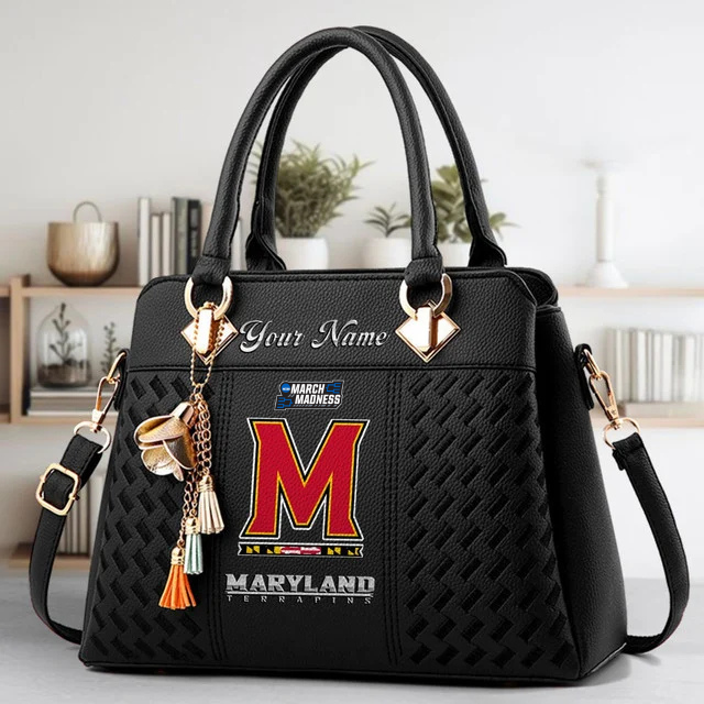 Limited Edition – Customized NCAA Maryland Terrapins Zip Handbag Multicolor