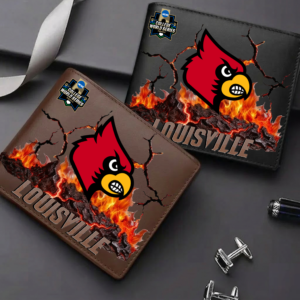 Limited Edition – Customized NCAA Louisville Cardinals Leather Wallet