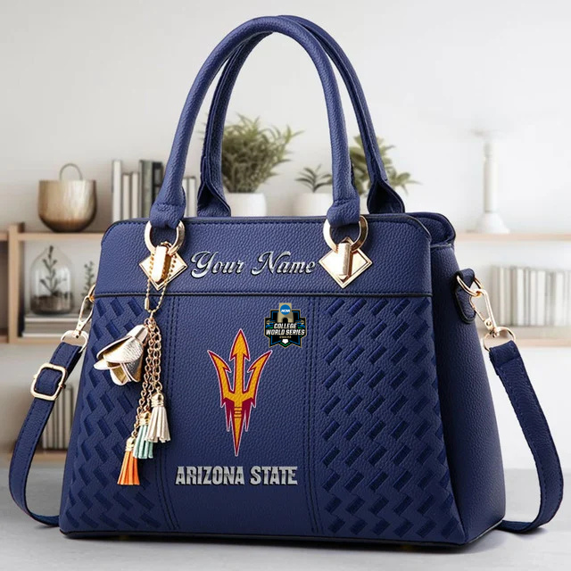 Limited Edition – Customized NCAA Arizona State Sun Devils Zip Handbag Multicolor - Image 2