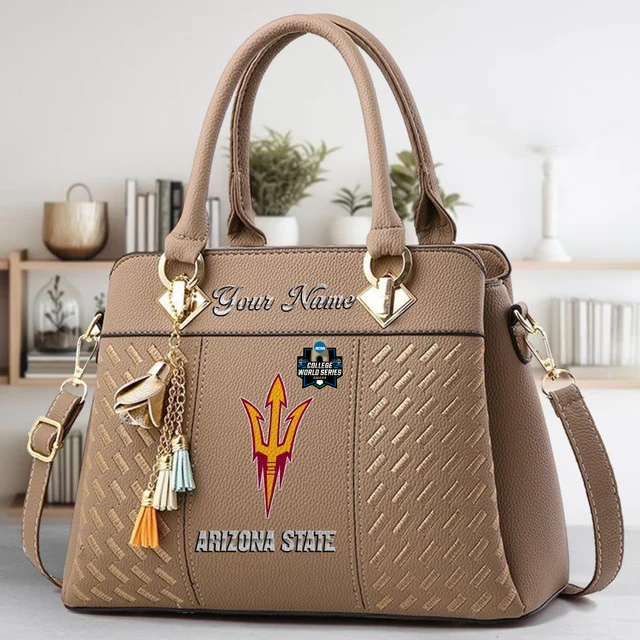 Limited Edition – Customized NCAA Arizona State Sun Devils Zip Handbag Multicolor - Image 3
