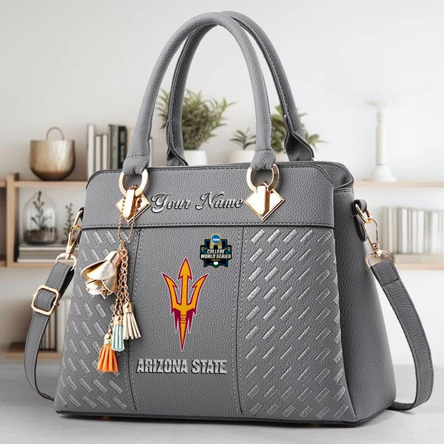 Limited Edition – Customized NCAA Arizona State Sun Devils Zip Handbag Multicolor - Image 4