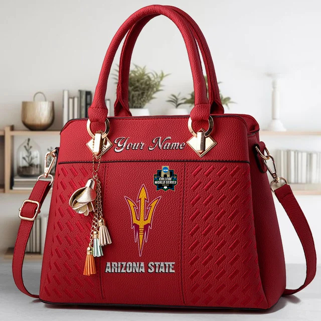 Limited Edition – Customized NCAA Arizona State Sun Devils Zip Handbag Multicolor - Image 6
