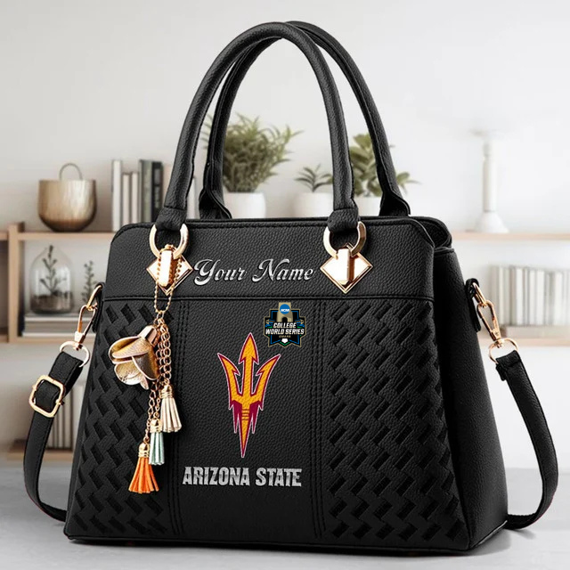 Limited Edition – Customized NCAA Arizona State Sun Devils Zip Handbag Multicolor