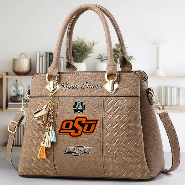 Limited Edition – Customized NCAA Oklahoma State Cowboys Zip Handbag Multicolor - Image 3