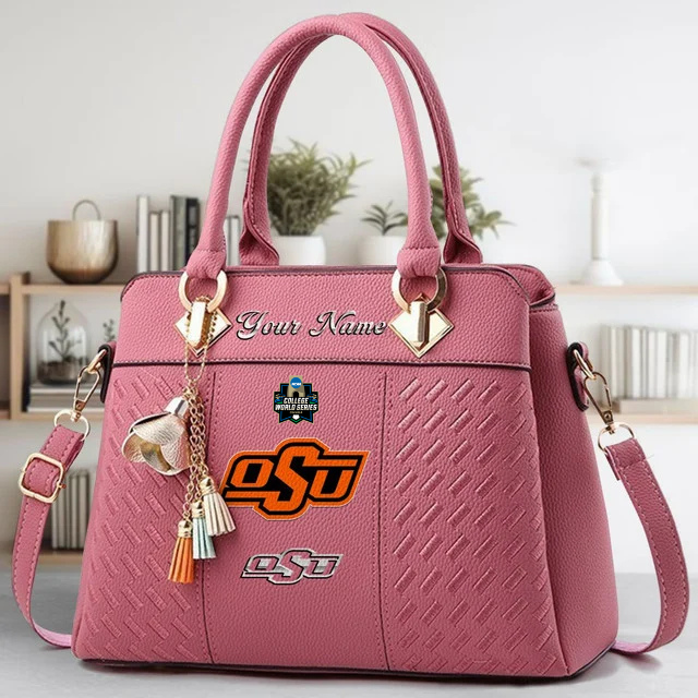 Limited Edition – Customized NCAA Oklahoma State Cowboys Zip Handbag Multicolor - Image 5
