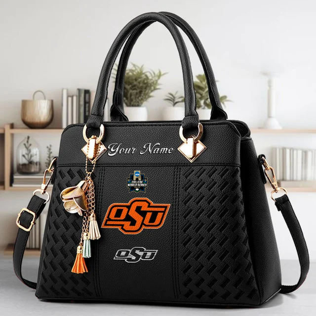 Limited Edition – Customized NCAA Oklahoma State Cowboys Zip Handbag Multicolor