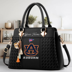 Limited Edition – Customized NCAA Auburn Tigers Zip Handbag Multicolor