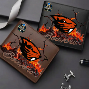 Limited Edition – Customized NCAA Oregon State Beavers Leather Wallet