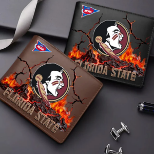 Limited Edition – Customized NCAA Florida State Seminoles Leather Wallet