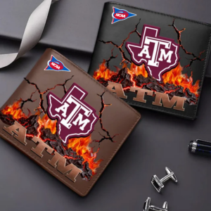 Limited Edition – Customized NCAA Texas A&M Aggies Leather Wallet