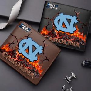 Limited Edition – Customized NCAA North Carolina Tar Heels Leather Wallet