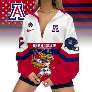 Limited Edition – Customized NCAA Arizona Wildcats V-Neck Zipper Sweatshirt Jacket