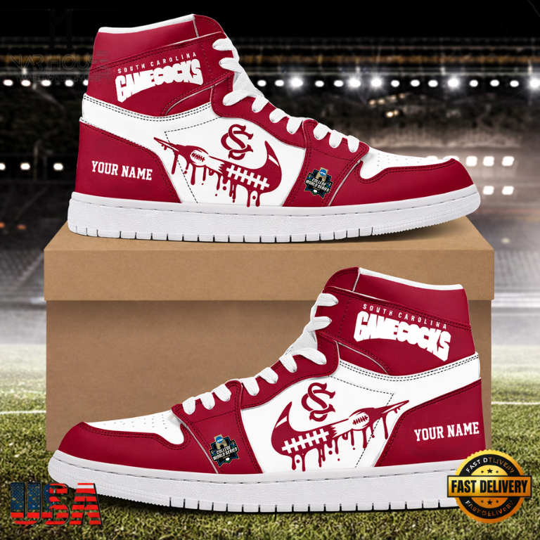 Limited Edition – Customized NCAA College World Series South Carolina Gamecocks Air Jordan 1 Shoes