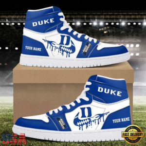 Limited Edition – Customized NCAA ke Blue Devils Air Jordan 1 Shoes