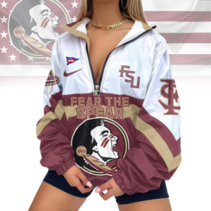 Limited Edition – Customized NCAA Florida State Seminoles V-Neck Zipper Sweatshirt Jacket