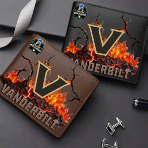 Limited Edition – Customized NCAA Vanderbilt Commodores Leather Wallet