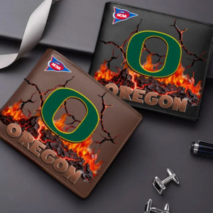 Limited Edition – Customized NCAA Oregon Ducks Leather Wallet