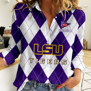 Limited Edition – Customized NCAA Lsu Tigers Women Casual Shirt For Fan